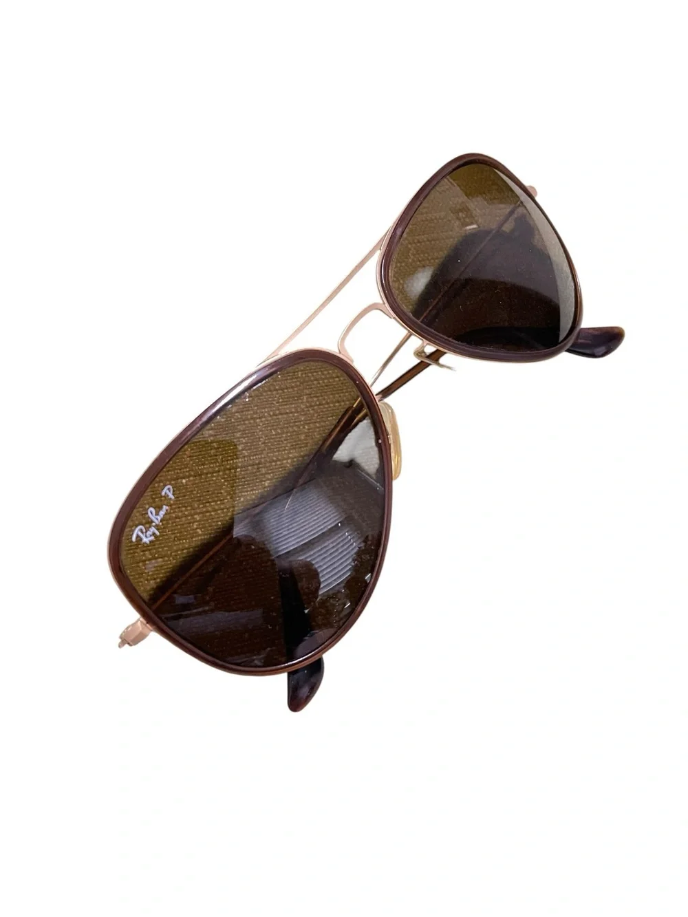 Ray-Ban RB 3513-M Aviator Flat Metal Matte Gold Men's Women's Aviator Frame